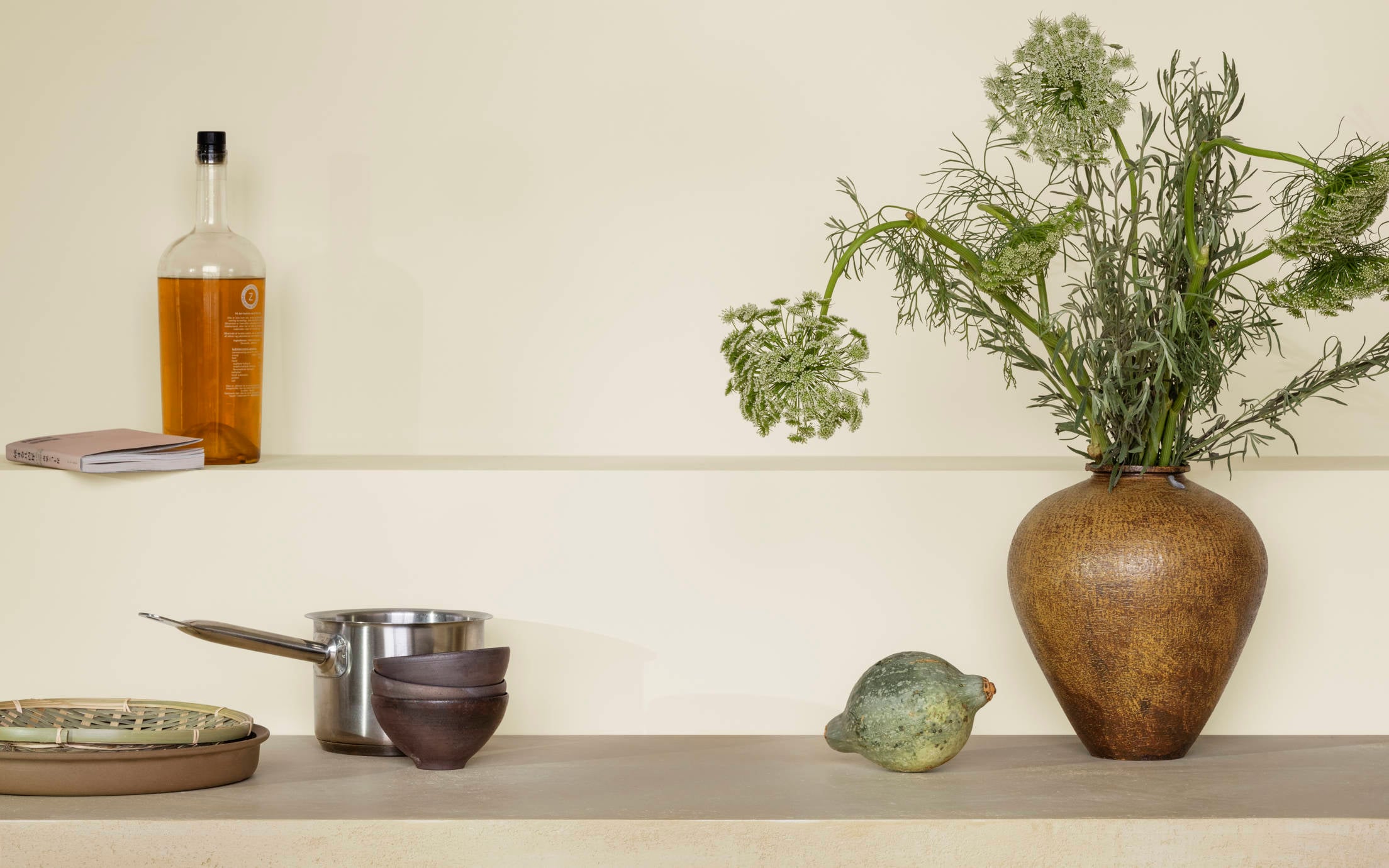 Kitchen painted with Jotun soft rustic brown 2753 interior paint
