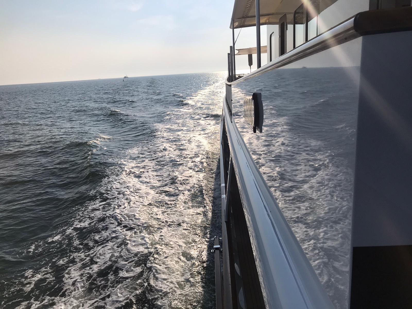 super yachting on the sea