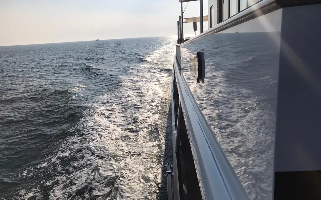 super yachting on the sea